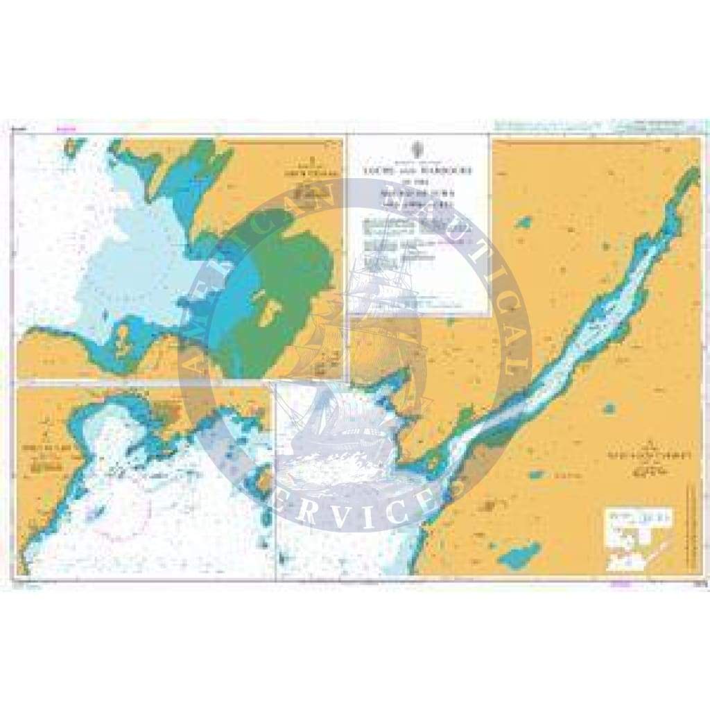 British Admiralty Nautical Chart  2476: Scotland - West Coast, Lochs and Harbours in the Sound of Jura and Approaches