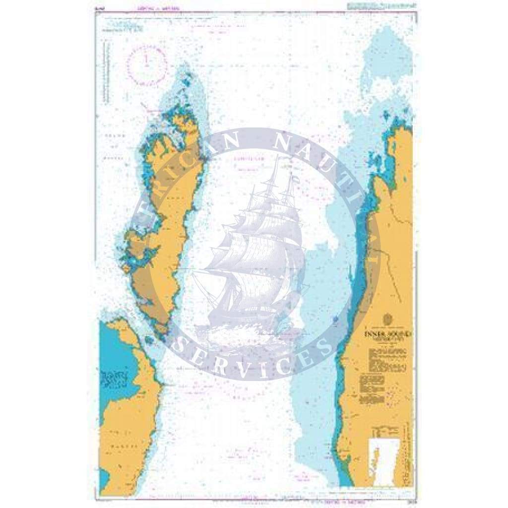 British Admiralty Nautical Chart 2479: Inner Sound Northern Part