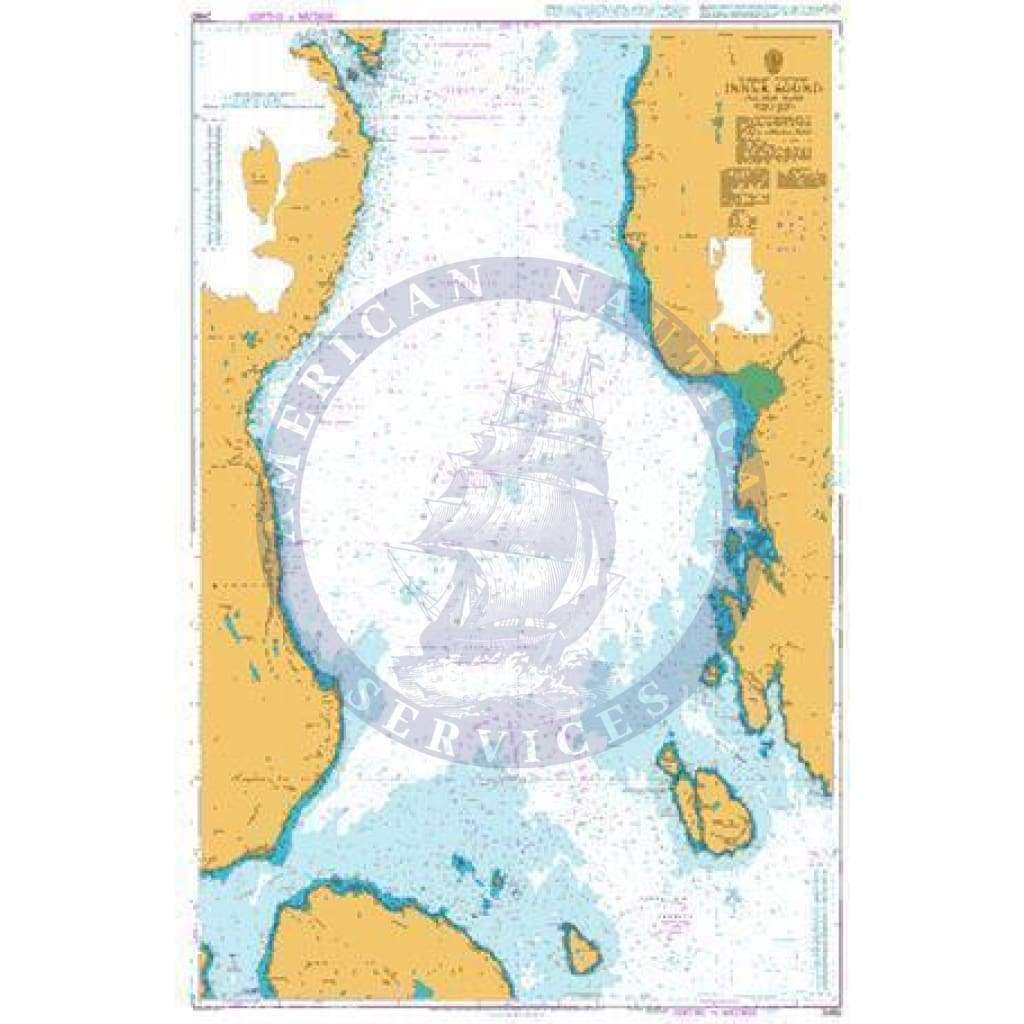 British Admiralty Nautical Chart 2480: Scotland – West Coast, Inner Sound, Central Part