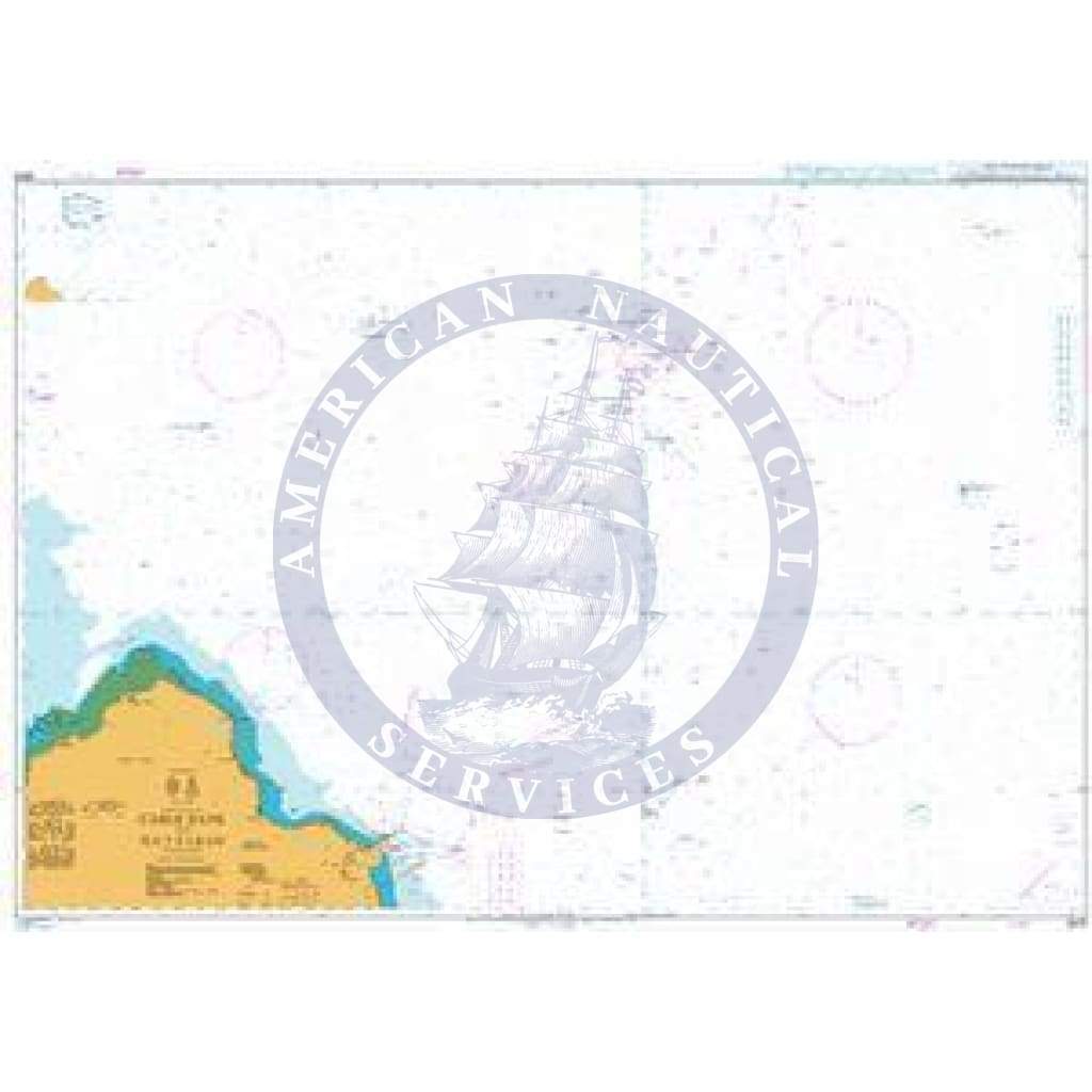 British Admiralty Nautical Chart 2523: Iran and Qatar, Cable Bank to Ra's Rakan
