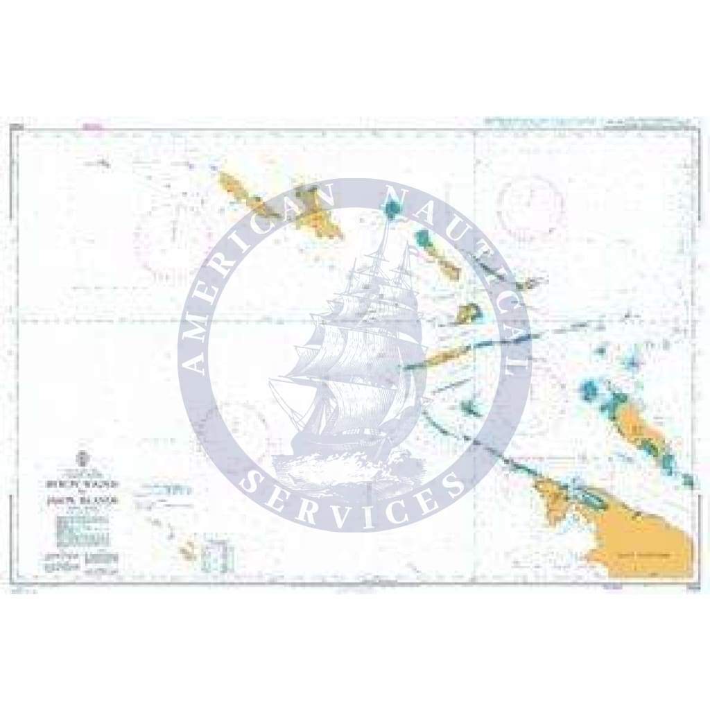 British Admiralty Nautical Chart  2526: Byron Sound to Jason Islands