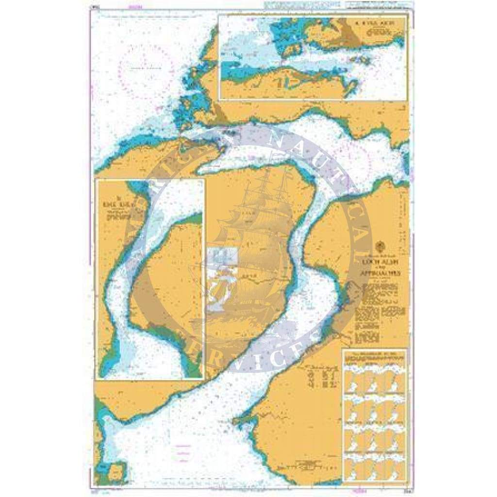 British Admiralty Nautical Chart 2540: Loch Alsh and Approaches