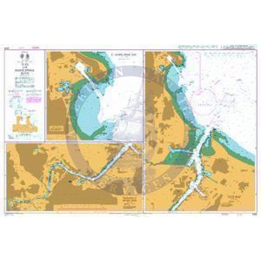 British Admiralty Nautical Chart  2566: Tees and Hartlepool Bays