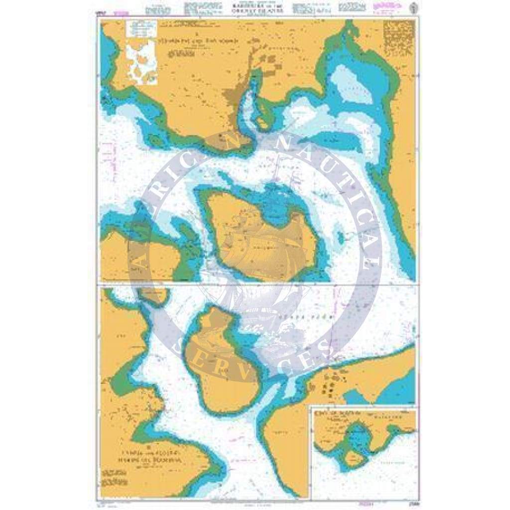 British Admiralty Nautical Chart 2568: Harbours in the Orkney Islands