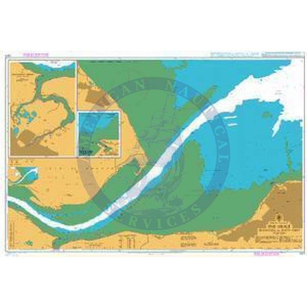 British Admiralty Nautical Chart 2571: England - East Coast, The Swale ...
