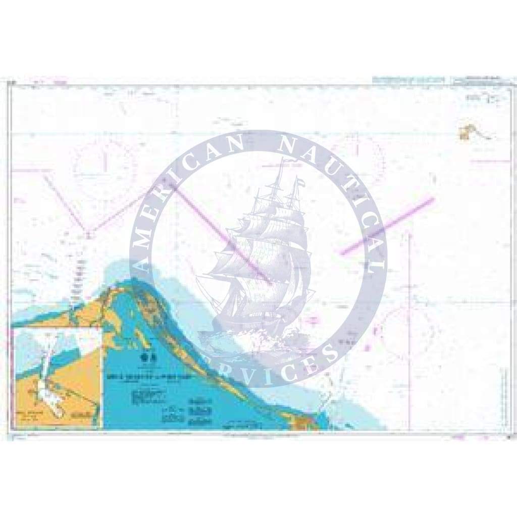 British Admiralty Nautical Chart  2578: Mina Dumyat to Port Said