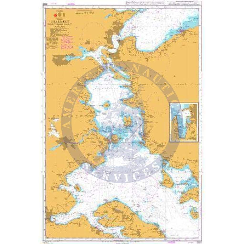 British Admiralty Nautical Chart 2592: Denmark, Lillebælt, Northern Part