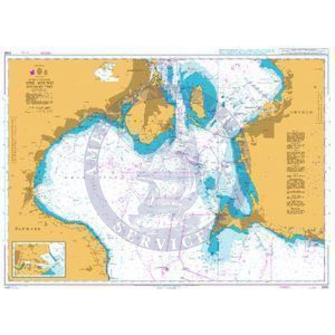 British Admiralty Nautical Chart 2595: Entrance to the Baltic, The Sound - Southern Part