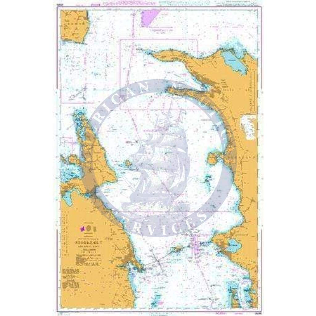 British Admiralty Nautical Chart 2596: Denmark, Entrance to the Baltic, Storebælt, Northern Part