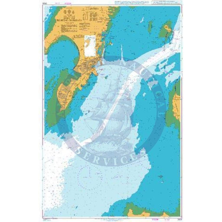 Chart 2630 British Admiralty Nautical Chart 2624: India - West Coast, Port of Mum ...