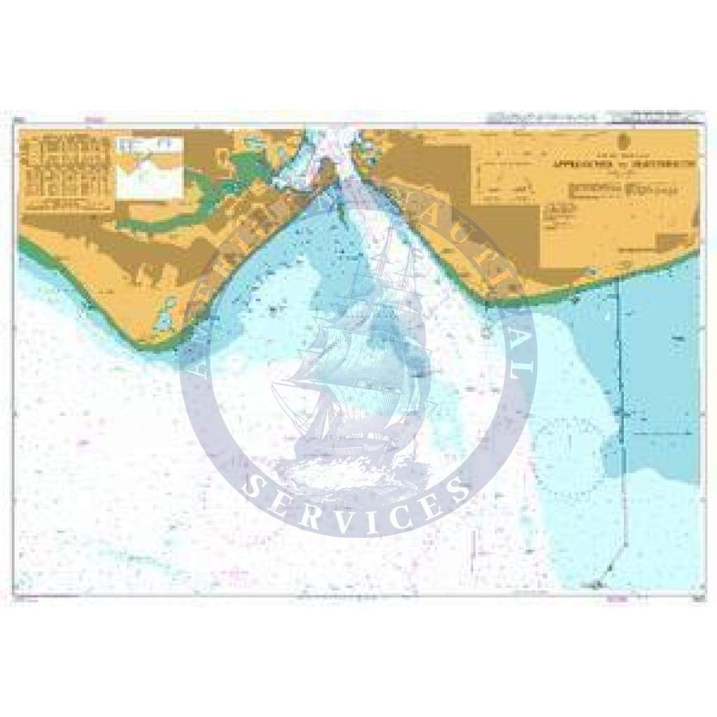 British Admiralty Nautical Chart 2625: England - South Coast, Approaches to Portsmouth
