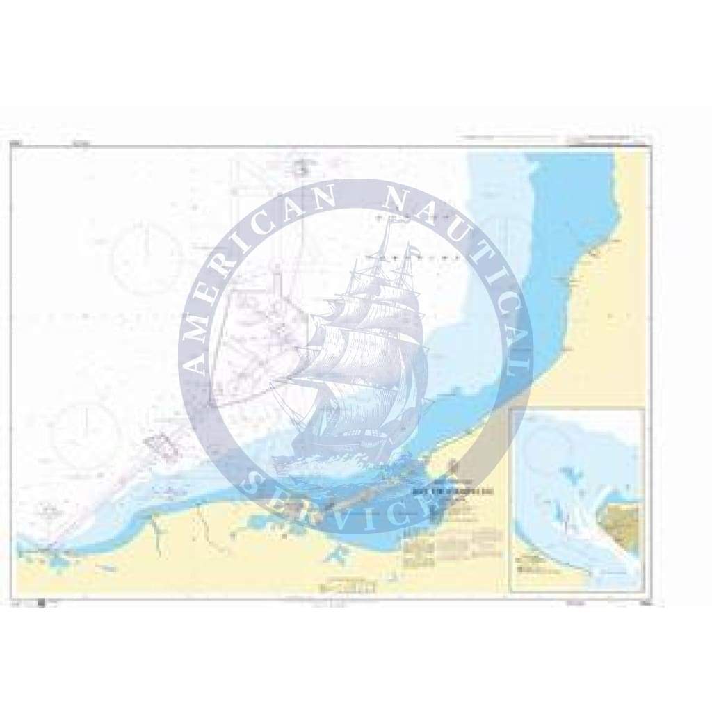 British Admiralty Nautical Chart 2626: Mexico – East Coast, Bay of Campeche