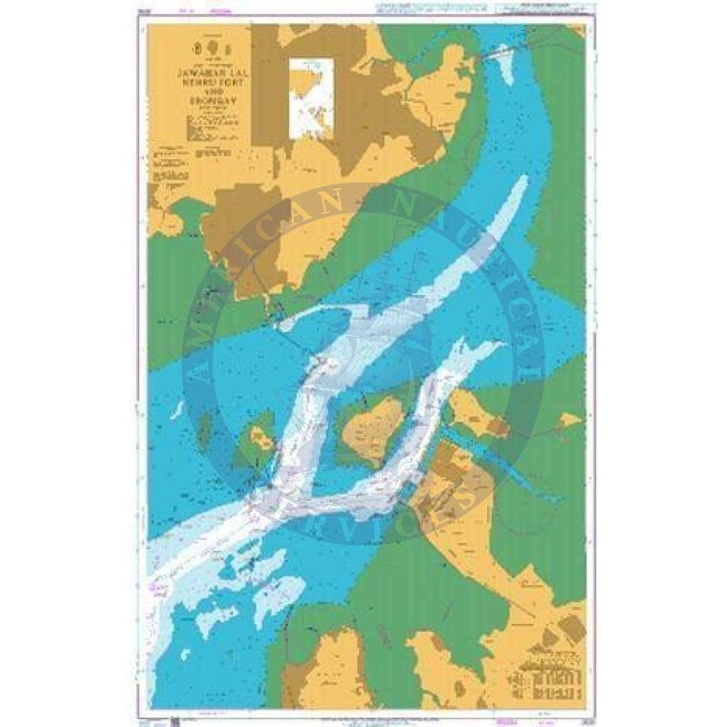 British Admiralty Nautical Chart 2630: India - West Coast, Jawahar Lal Nehru Port and Trombay