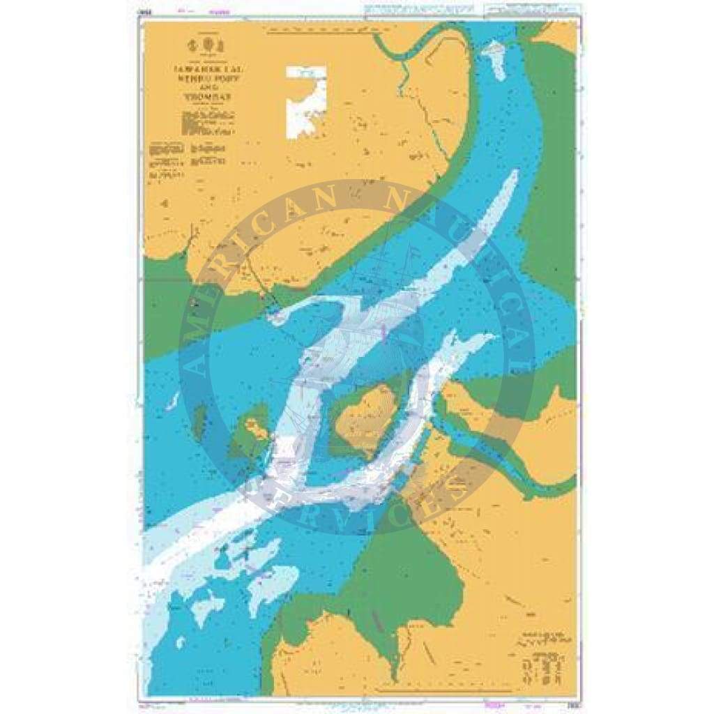 British Admiralty Nautical Chart 2630: Jawahar Lal Nehru Port and Trom ...