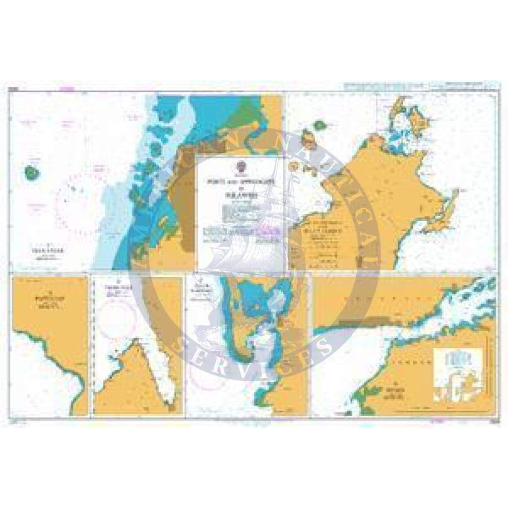British Admiralty Nautical Chart 2638: Indonesia, Ports and Approaches in Sulawesi