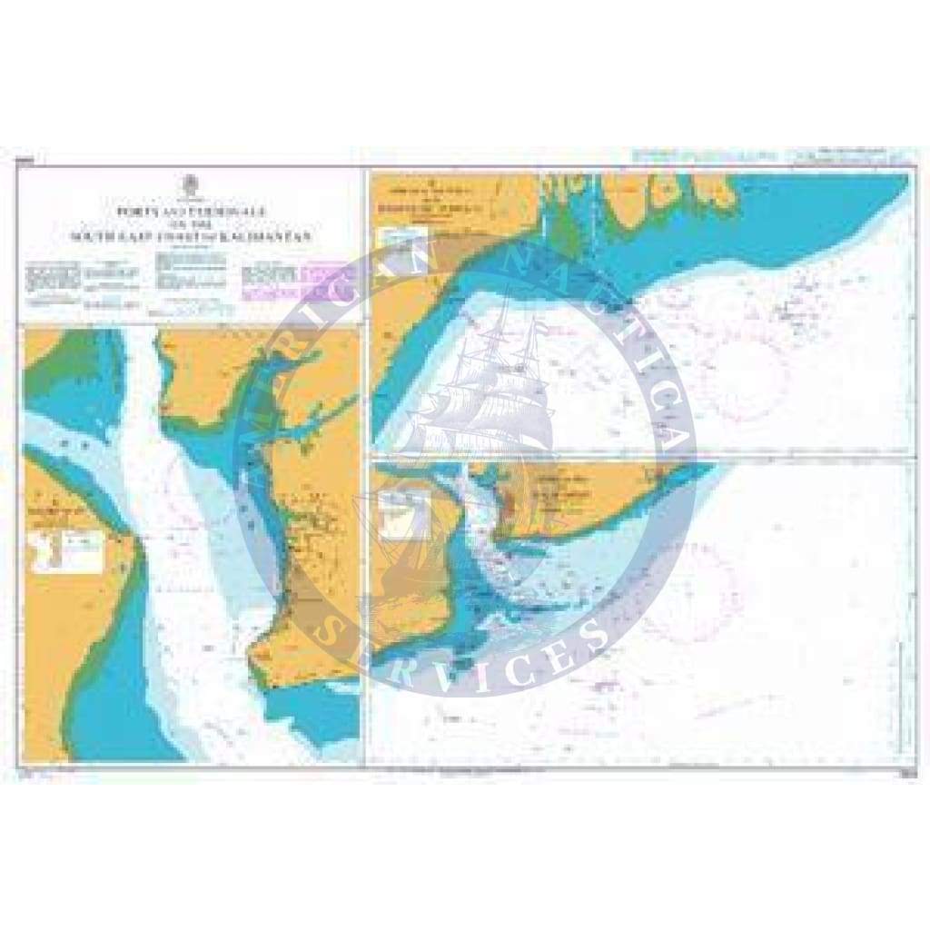 British Admiralty Nautical Chart 2639: Ports and Terminals on the South East Coast of Kalimantan