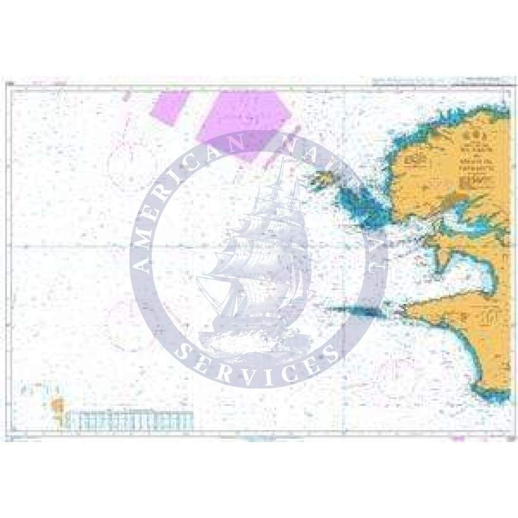British Admiralty Nautical Chart 2643: France - West Coast, Île Vierge to Pointe de Penmarc'h