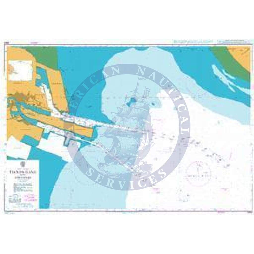 British Admiralty Nautical Chart 2653: China - Bo Hai, Approaches to Tianjin Gang