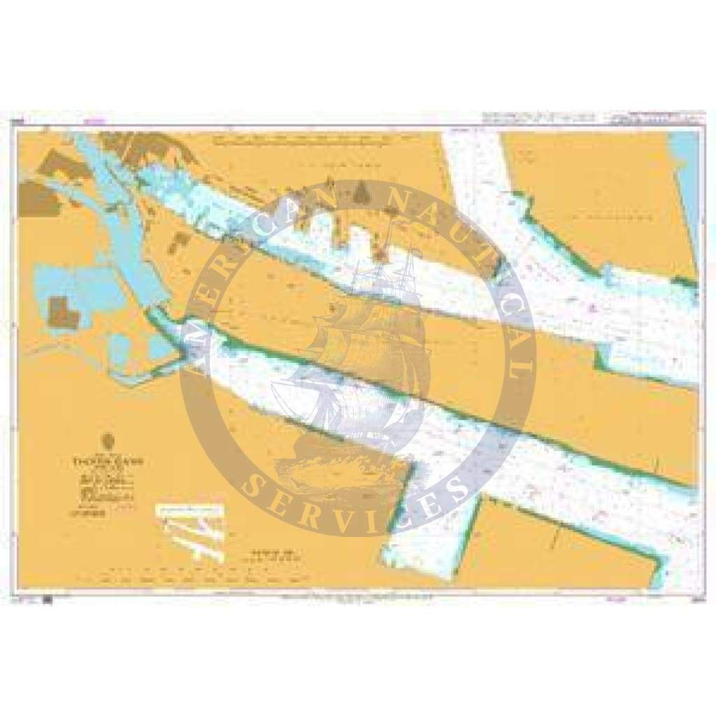 British Admiralty Nautical Chart 2662: China - Bo Hai, Tianjin Gang