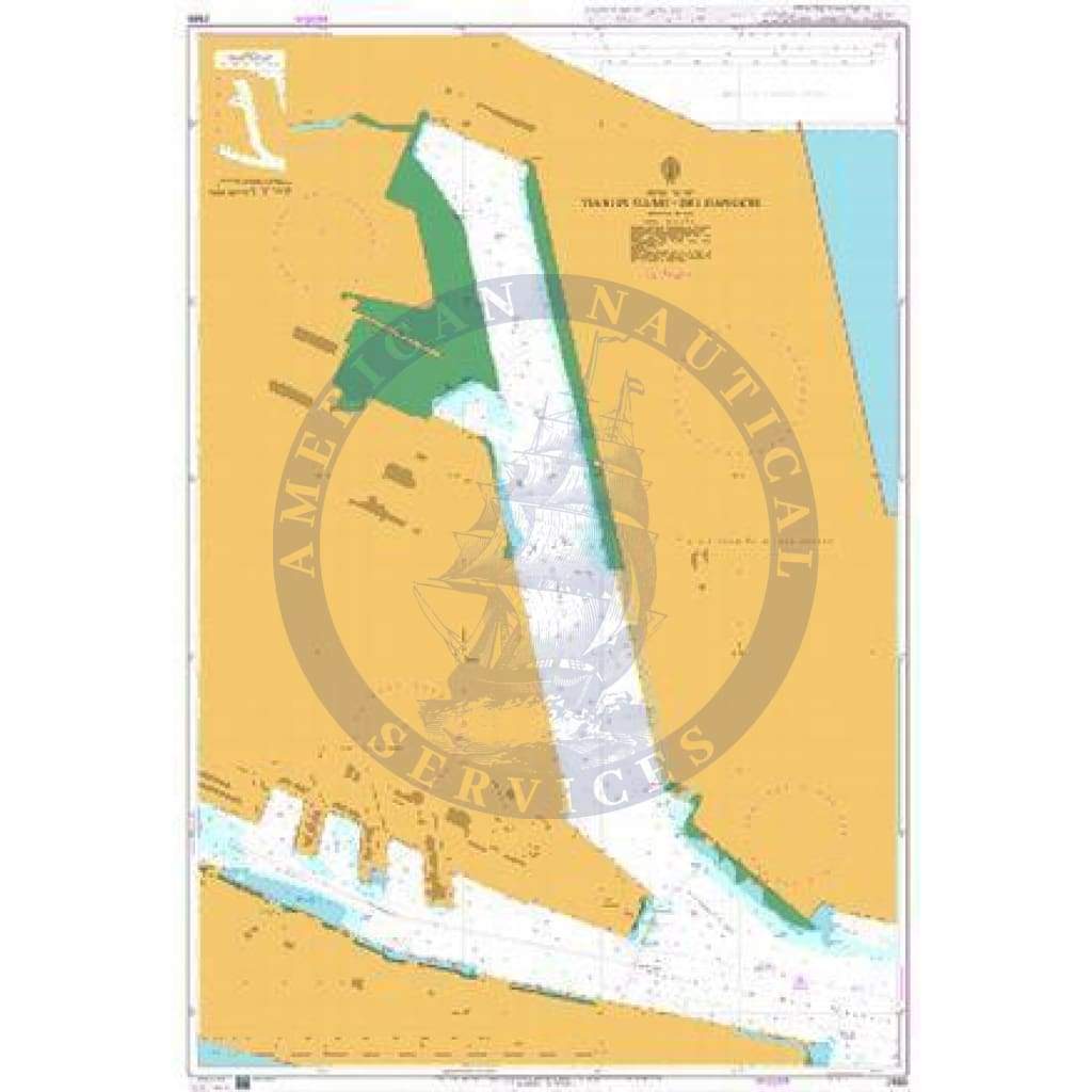 British Admiralty Nautical Chart 2665: China - Bo Hai, Tianjin Gang - Bei Gangchi