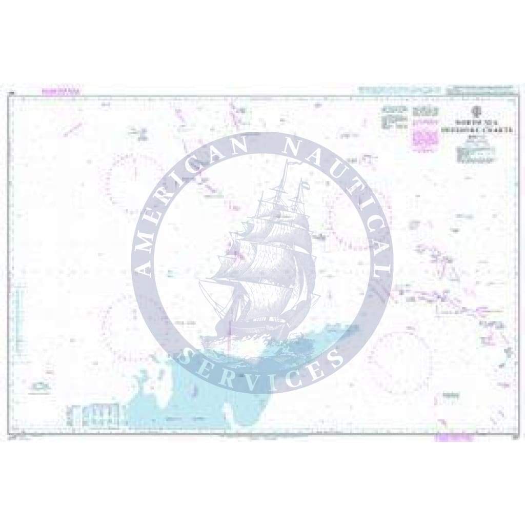 British Admiralty Nautical Chart 267: North Sea Offshore Charts Sheet 10