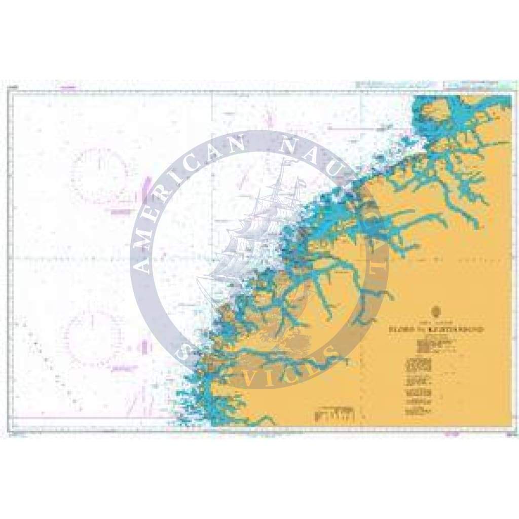 British Admiralty Nautical Chart 2674: Norway - West Coast, Florø To Kristiansund