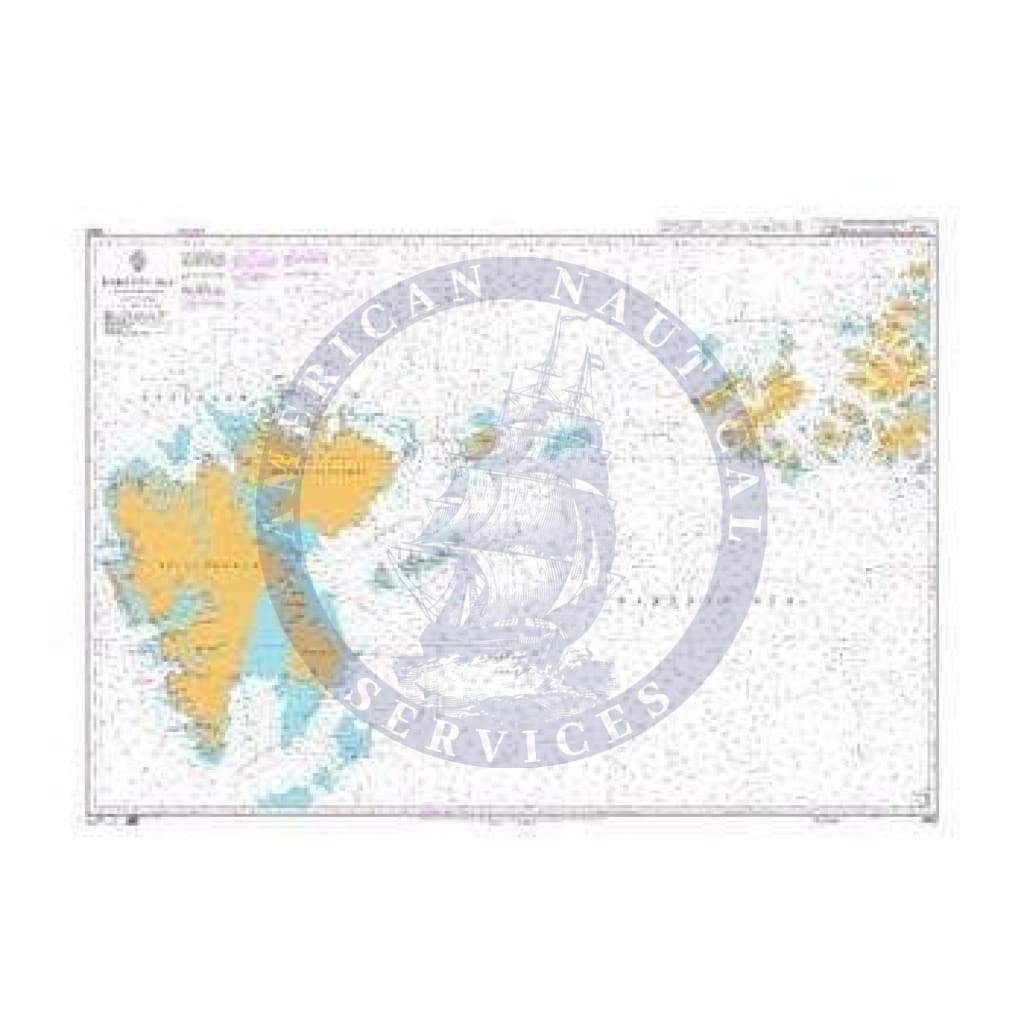 British Admiralty Nautical Chart  2682: Barents Sea, Northern Part