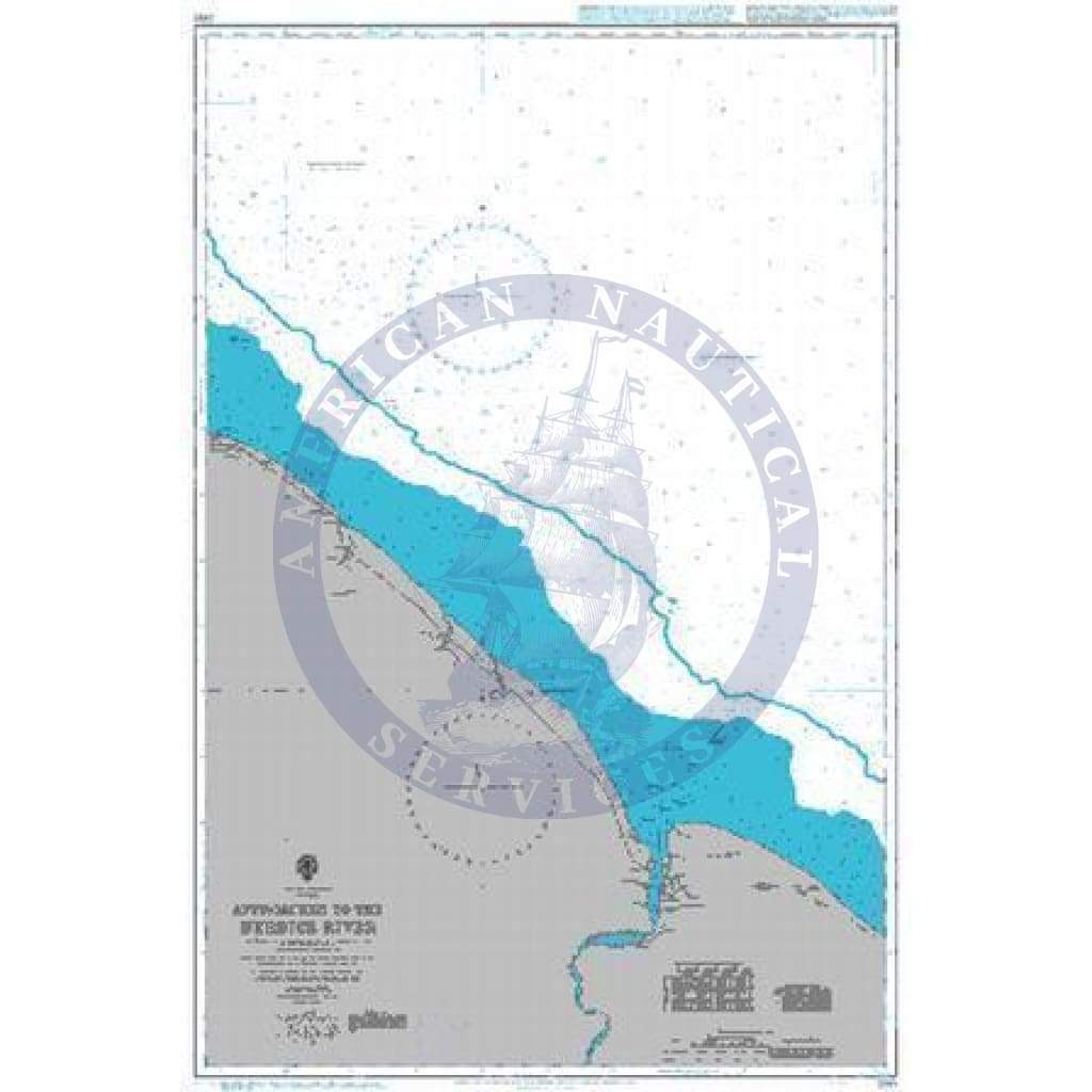 British Admiralty Nautical Chart   2687: Approaches to the Berbice River
