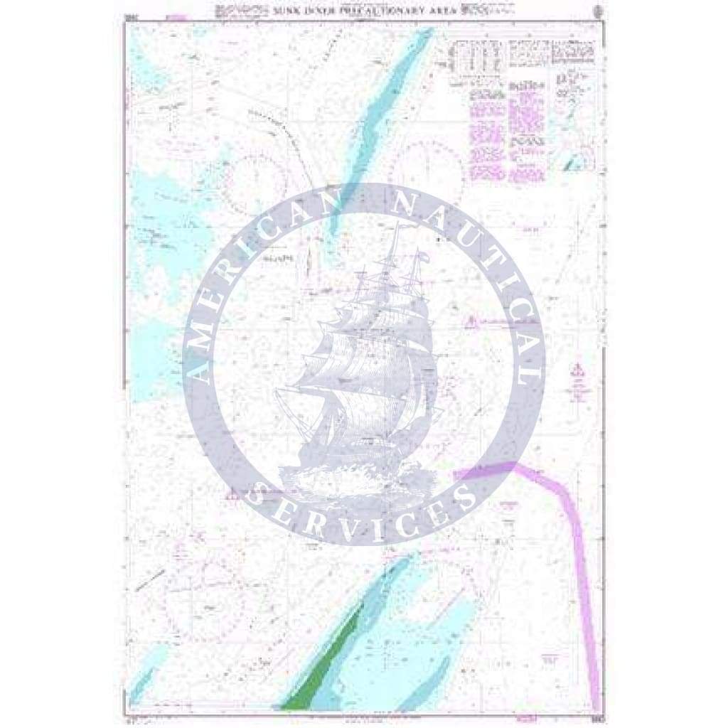 British Admiralty Nautical Chart 2692: England - East Coast, Sunk Inner Precautionary Area