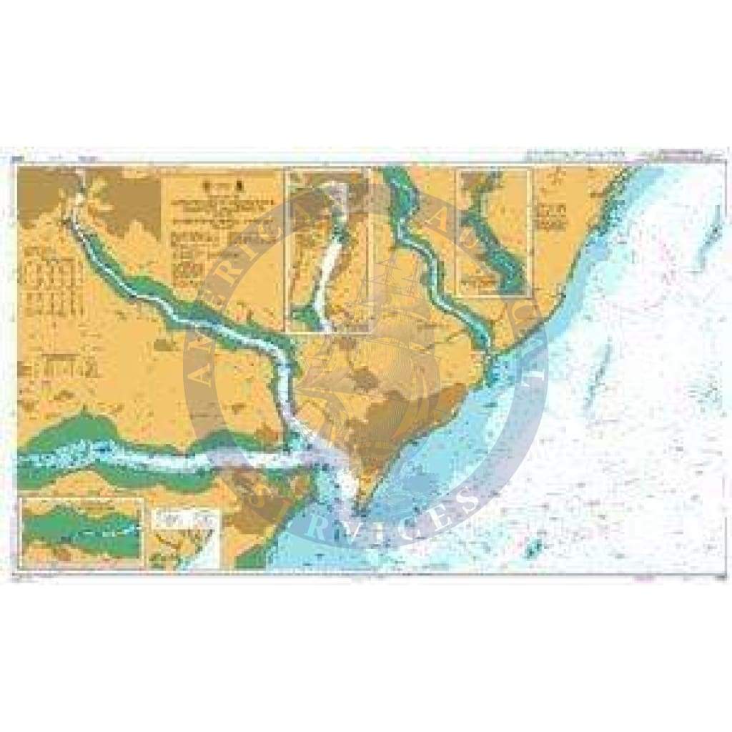 British Admiralty Nautical Chart 2693: England - East Coast, Approaches to Felixstowe, Harwich and Ipswich with the Rivers Stour, Orwell and Deben