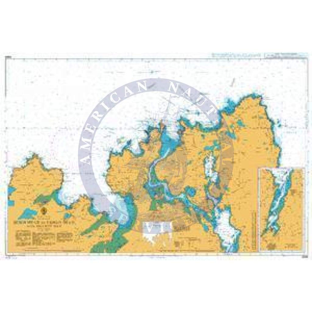 British Admiralty Nautical Chart 2699: Ireland – North Coast, Horn Head to Fanad Head with Mulroy Bay. Continuation to Millford