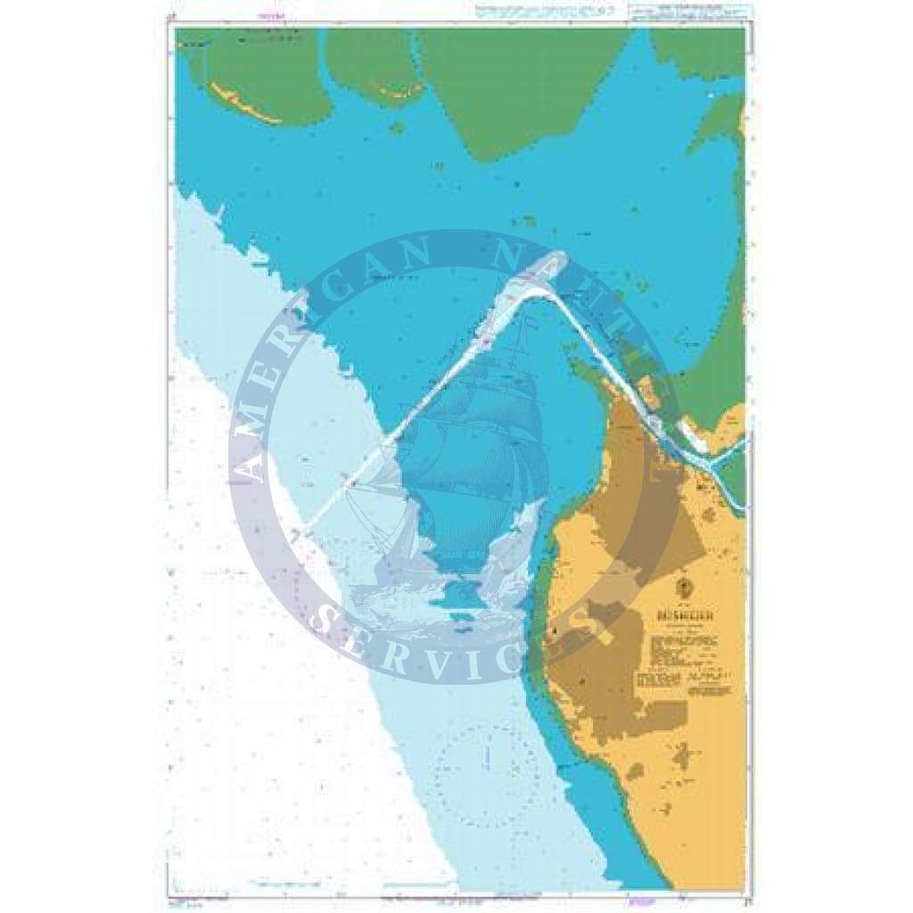 British Admiralty Nautical Chart  27: Bushehr