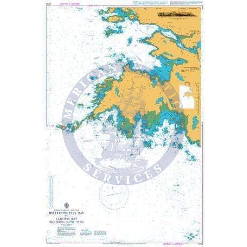 British Admiralty Nautical Chart   2708: Ballyconneely Bay to Clifden Bay including Slyne Head
