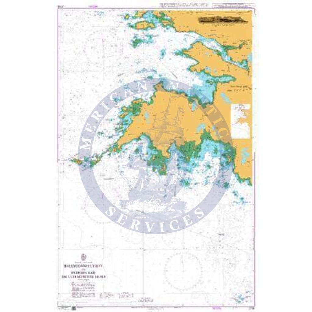 British Admiralty Nautical Chart 2708: Ireland - West Coast, Ballyconneely Bay to Clifden Bay including Slyne Head