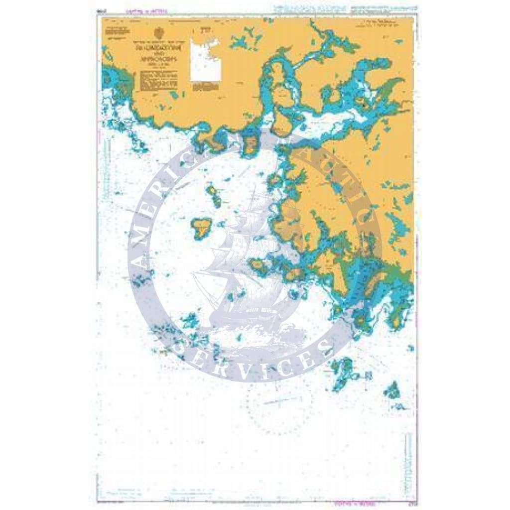 British Admiralty Nautical Chart 2709: Roundstone and Approaches