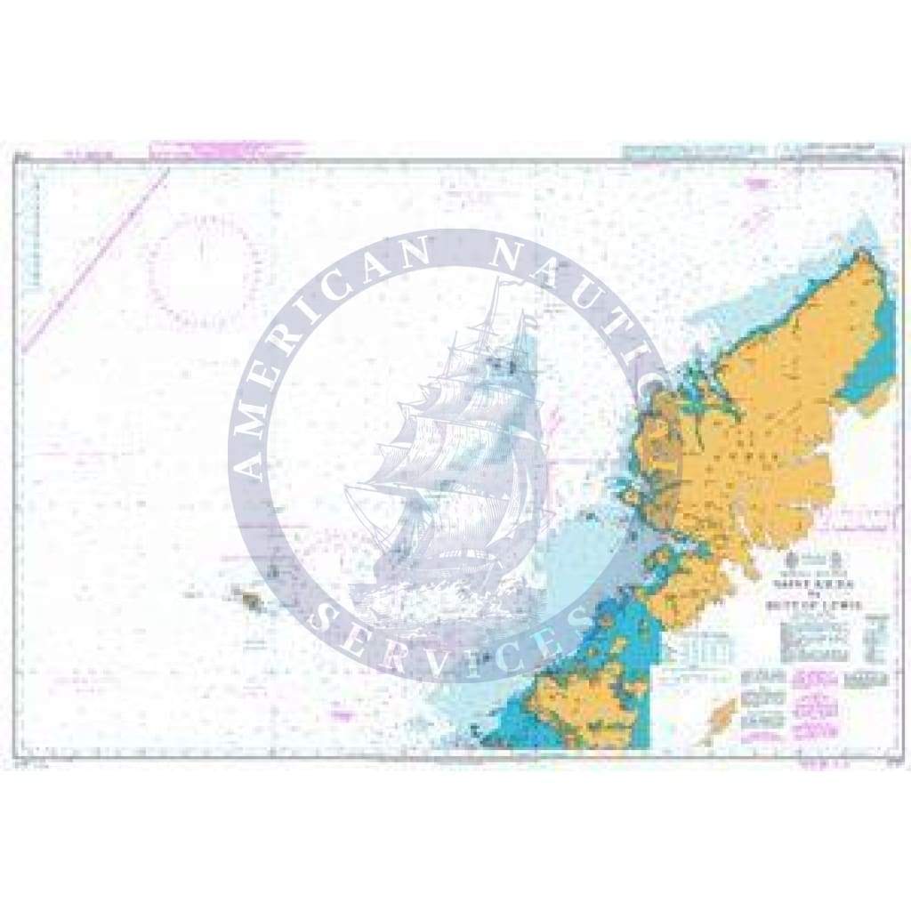 British Admiralty Nautical Chart 2721: Scotland - West Coast, Saint Kilda to Butt of Lewis