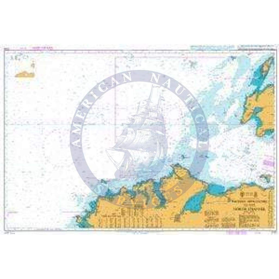 British Admiralty Nautical Chart 2723: Western Approaches - Amnautical