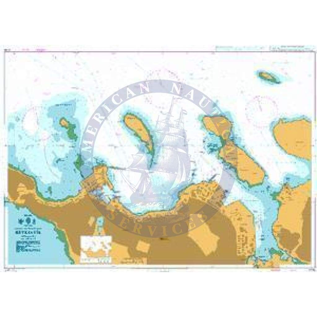 British Admiralty Nautical Chart 2735: Iceland – South West Coast, Reykjavík