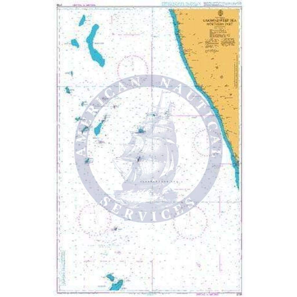 British Admiralty Nautical Chart  2738: Lakshadweep Sea Northern Part