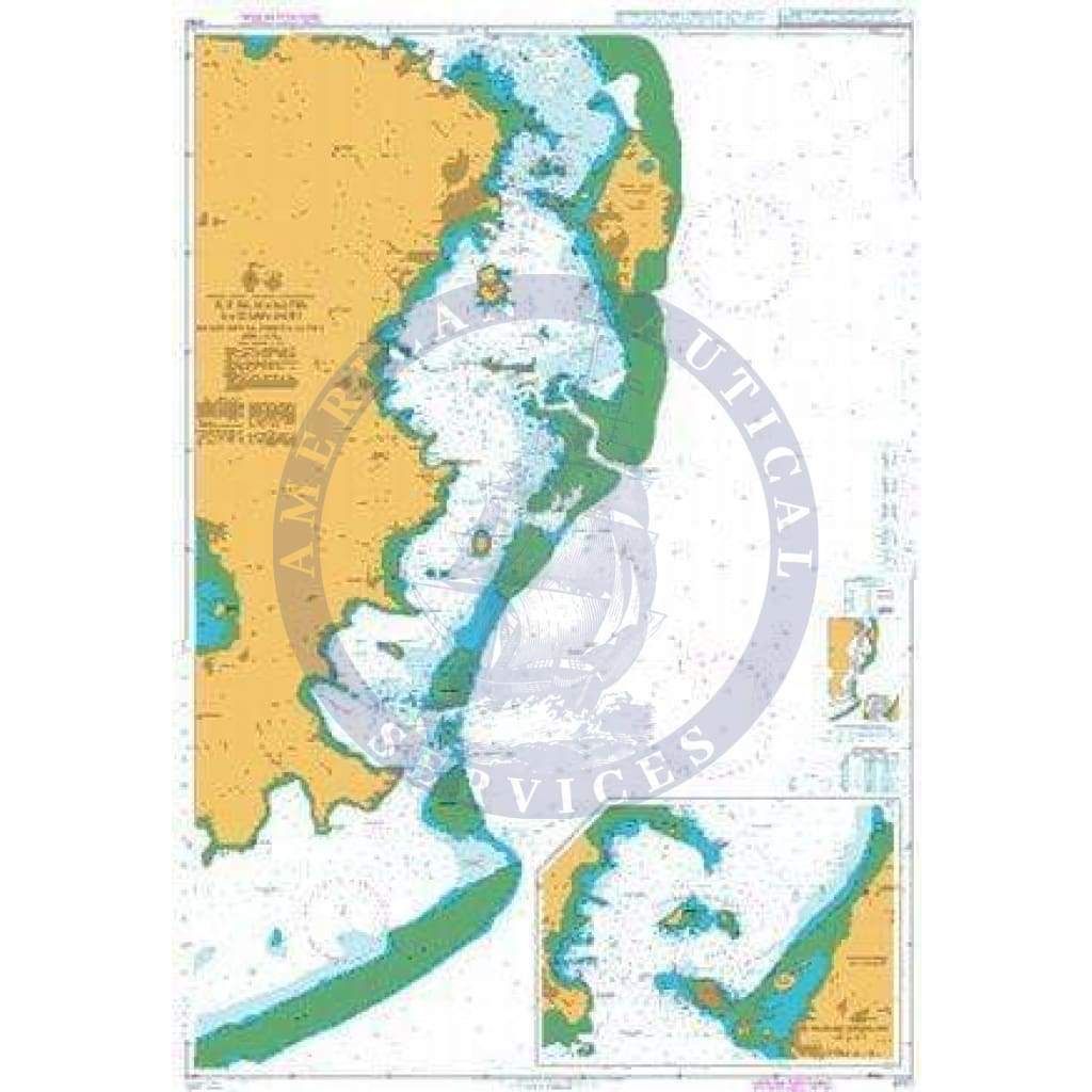 British Admiralty Nautical Chart 2757: Indian Ocean – Comoros Archipelago, Mayotte, Eastern Part, Dzaoudzi to Pointe Saziley. Dzaoudzi Anchorages
