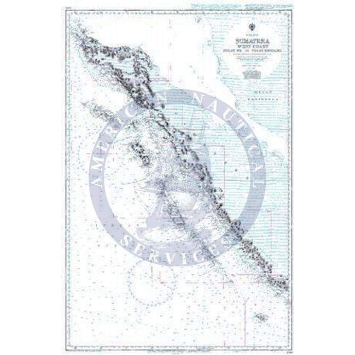 British Admiralty Nautical Chart 2760: Sumatera West Coast Pulau We to Pulau Enggano