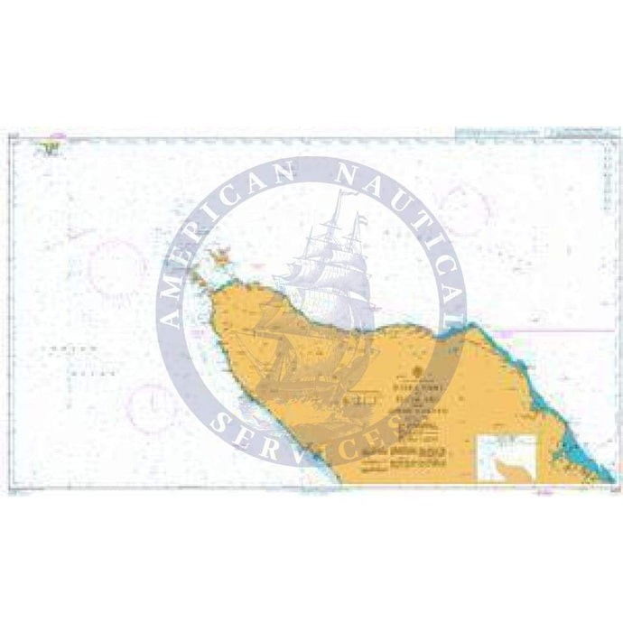 British Admiralty Nautical Chart  2777: Indira Point to Teluk Aru and Ujung Karang