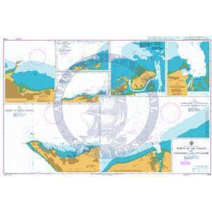 British Admiralty Nautical Chart 2799: Ports on the Coasts of Colombia and Ecuador