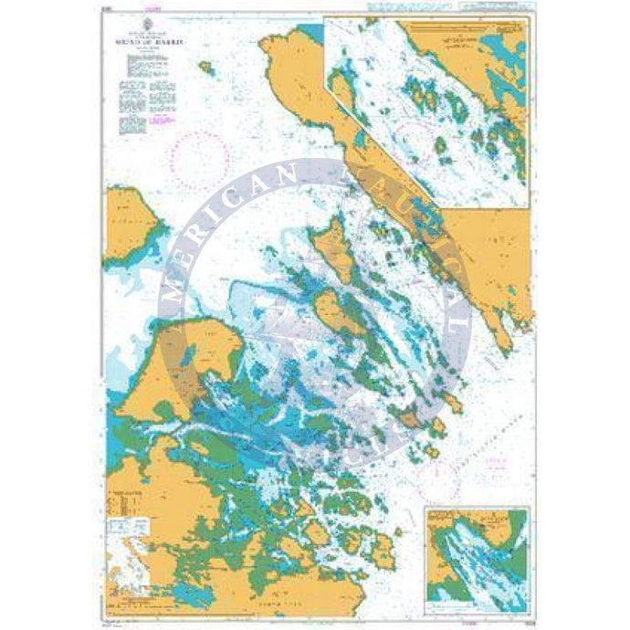 British Admiralty Nautical Chart 2802: Sound of Harris