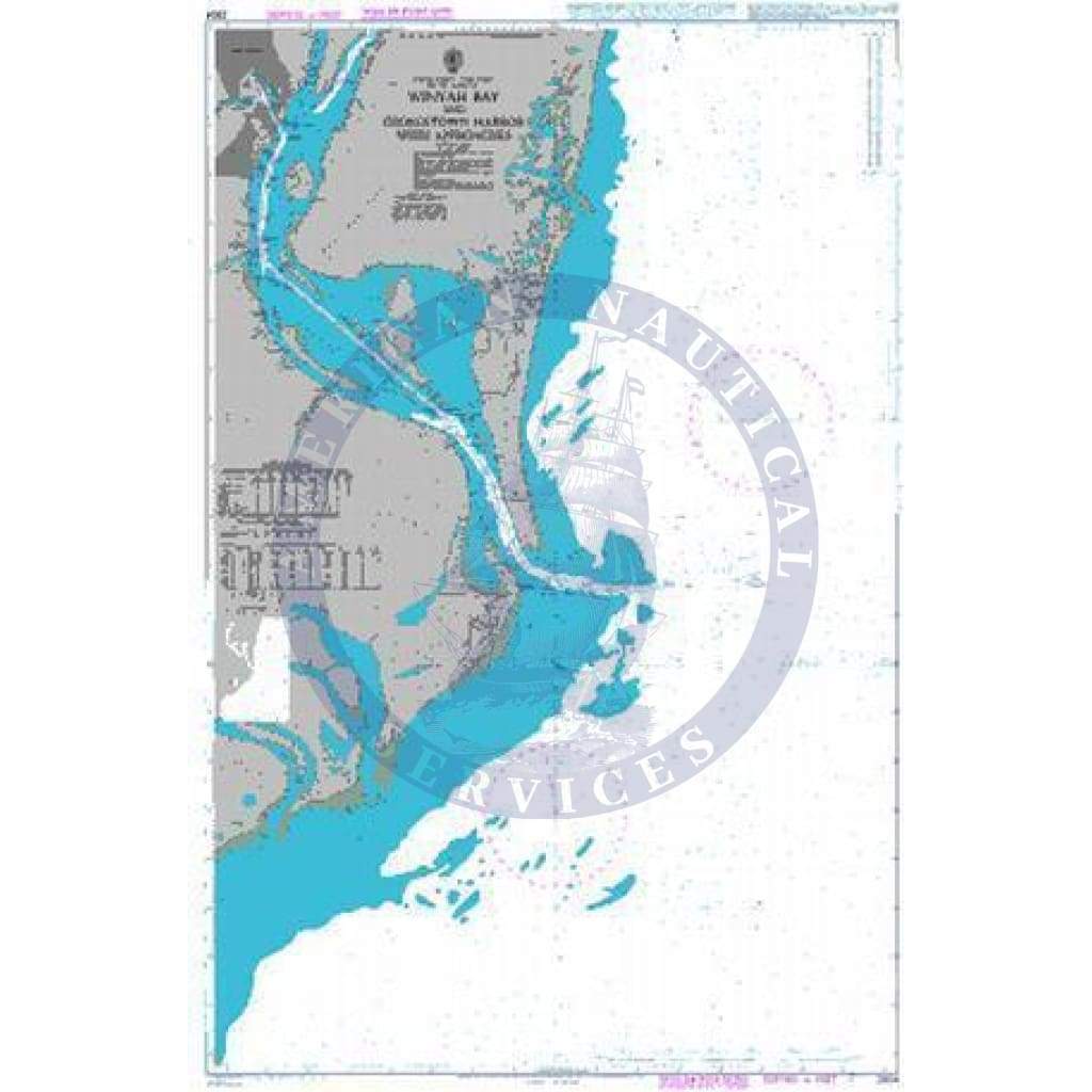 British Admiralty Nautical Chart 2804: United States – East Coast, South Carolina, Winyah Bay and Georgetown Harbor with Approaches