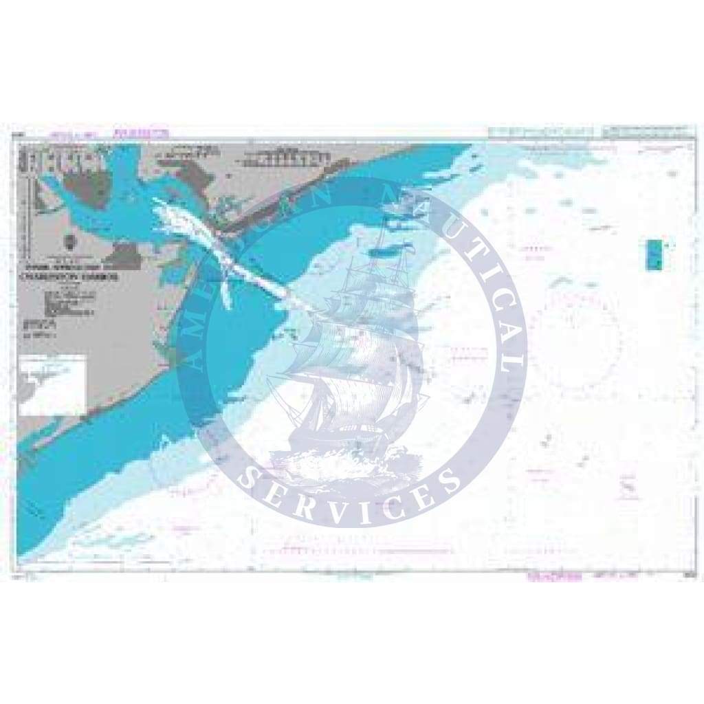 British Admiralty Nautical Chart 2806: United States – East Coast, South Carolina, Inner Approaches to Charleston Harbor