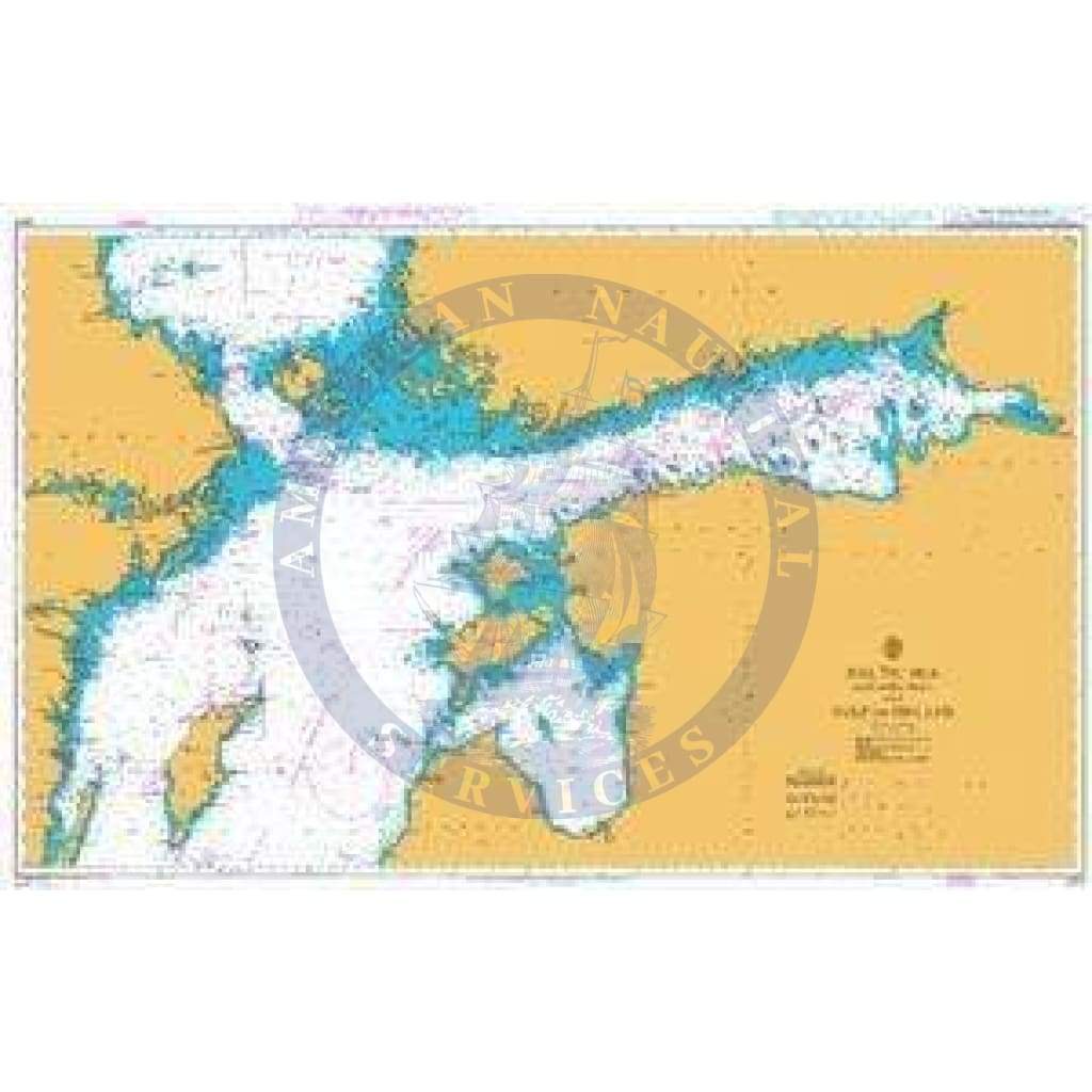 British Admiralty Nautical Chart 2817: Baltic Sea, Northern Sheet and Gulf of Finland