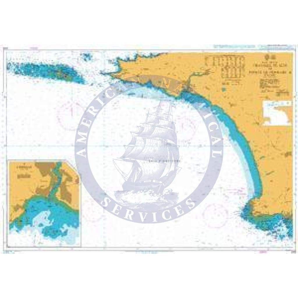 British Admiralty Nautical Chart  2819: Chaussee de Sein to pointe de Penmarc'h