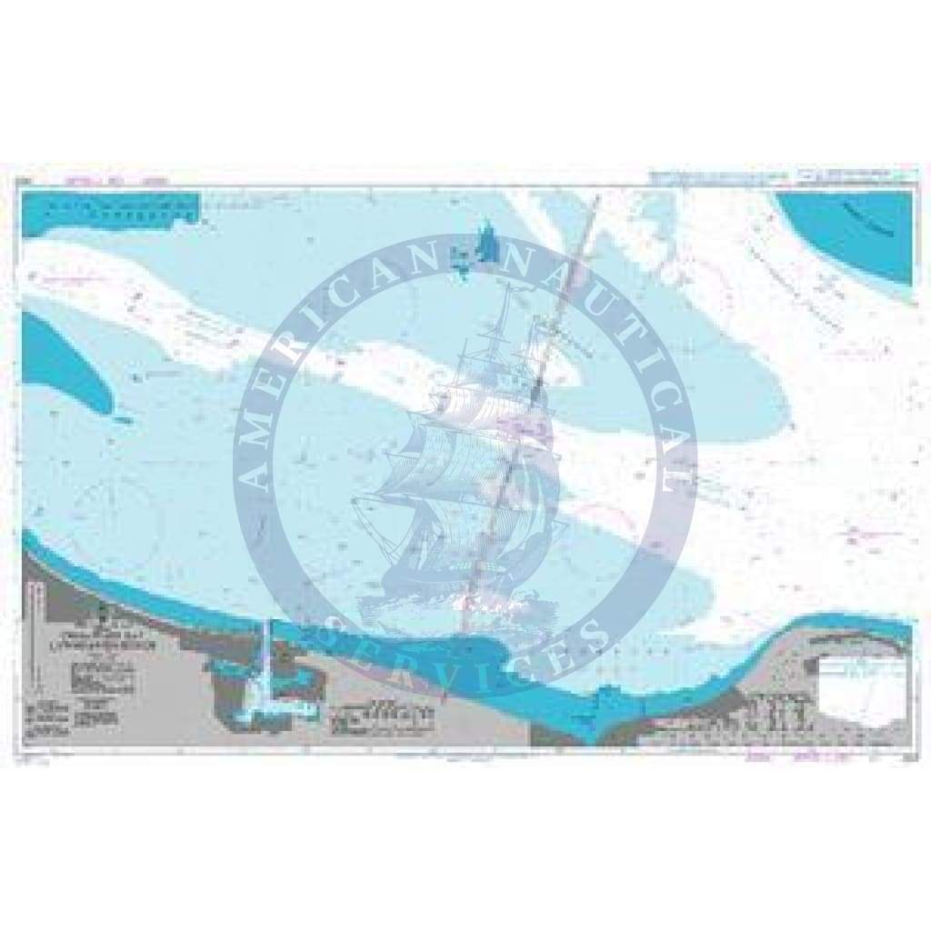 British Admiralty Nautical Chart 2829 Chesapeake Bay Lynnhaven Roads