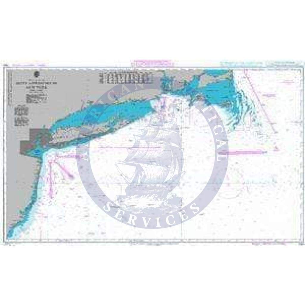 British Admiralty Nautical Chart  2860: Outer Approaches to New York